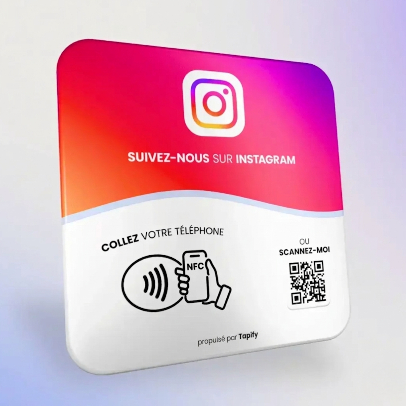 Plaque Avis Instagram